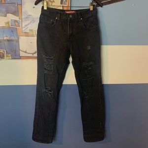 Arizona Jeans black ripped jeans